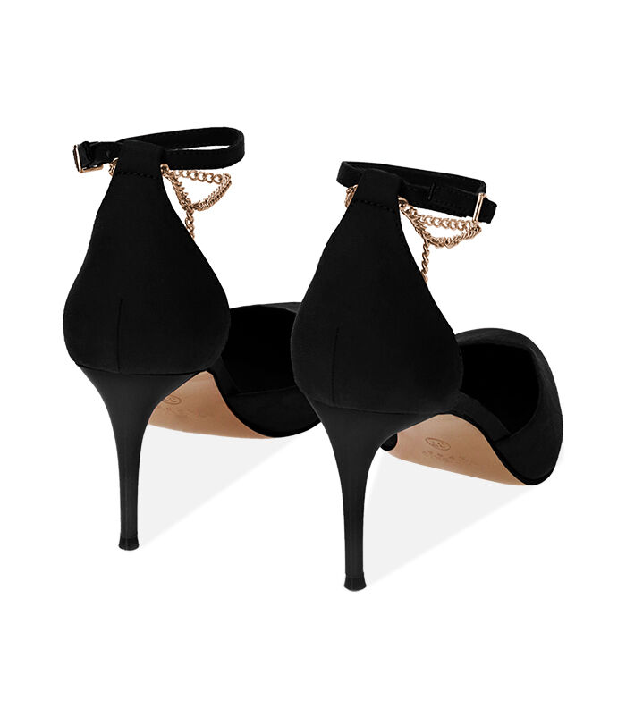Valerio 1966 Décolleté donna nere in microfibra tacco 8 cm | Valerio 1966 Saldi