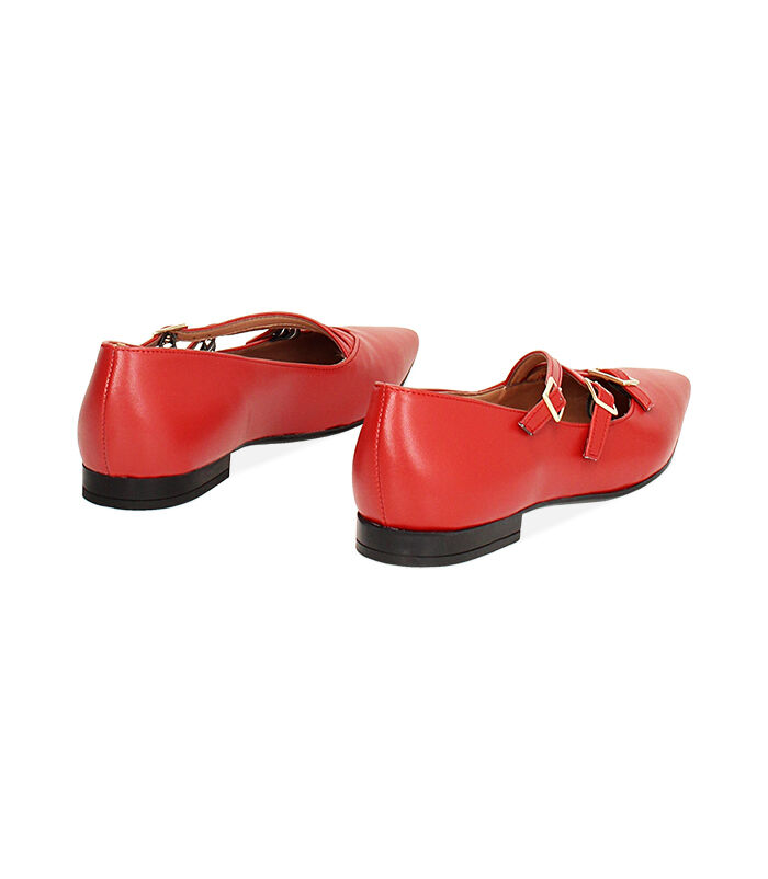 Valerio 1966 Ballerine rosse a punta con fibiette | Valerio 1966 Qualità Garantita