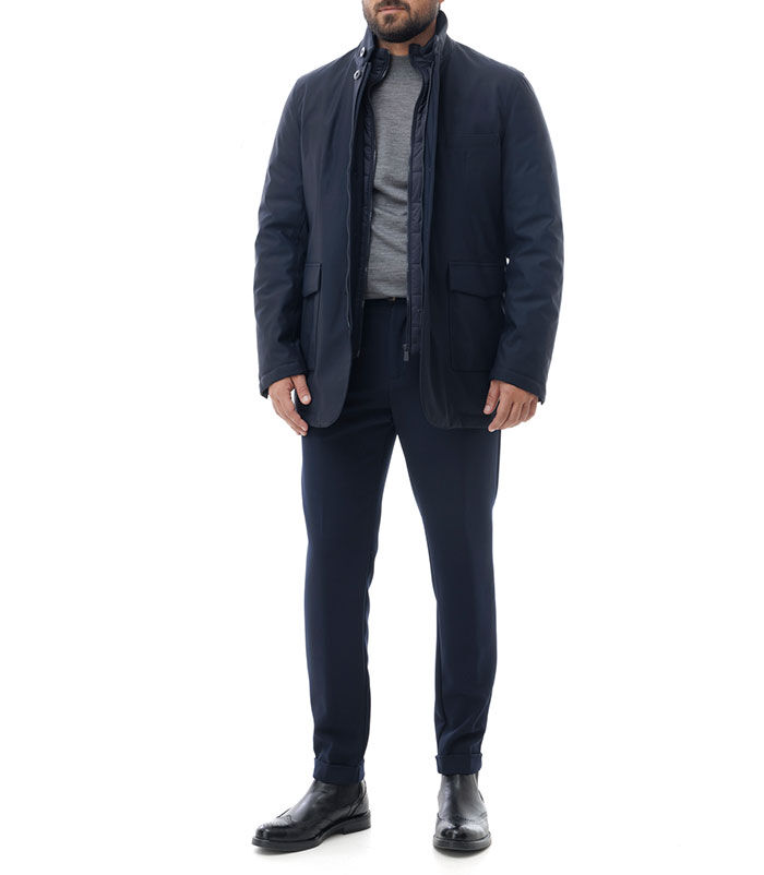 Valerio 1966 Piumino corto da uomo blu | Valerio 1966 Shopping Online