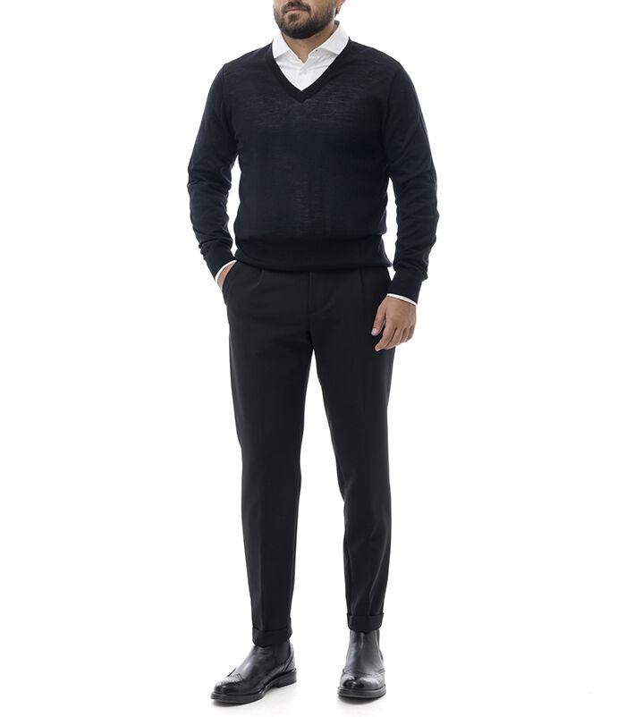 Valerio 1966 Maglioncino a V nero | Valerio 1966 Offerta