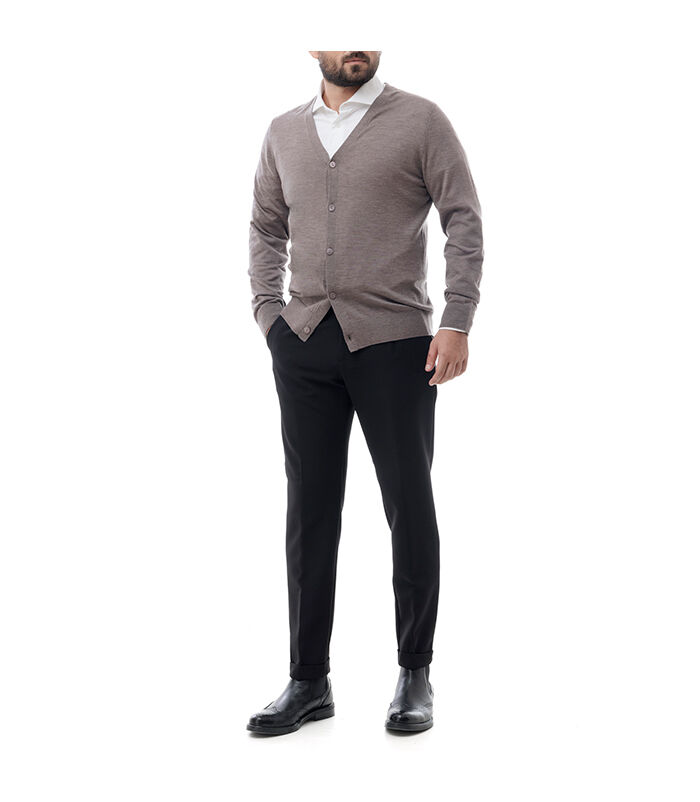Valerio 1966 Cardigan taupe | Valerio 1966 Economico
