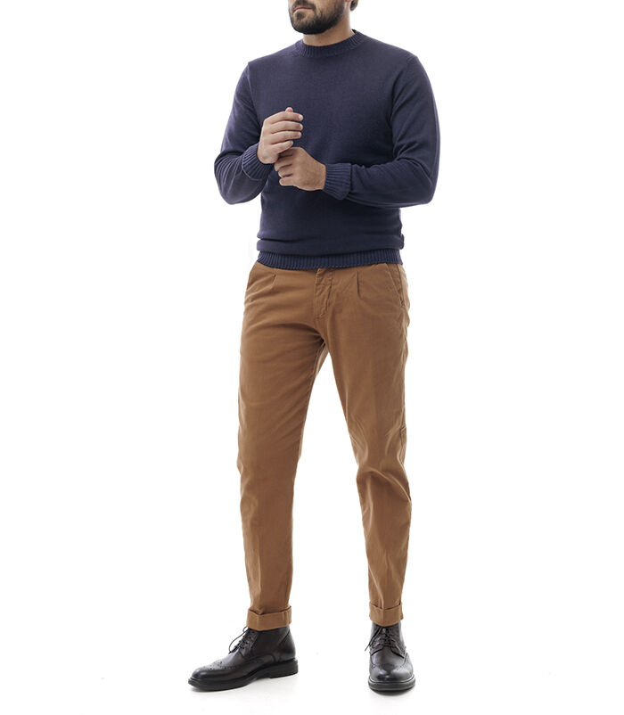 Valerio 1966 Maglione blu con bordi a costine | Valerio 1966 Hotsell
