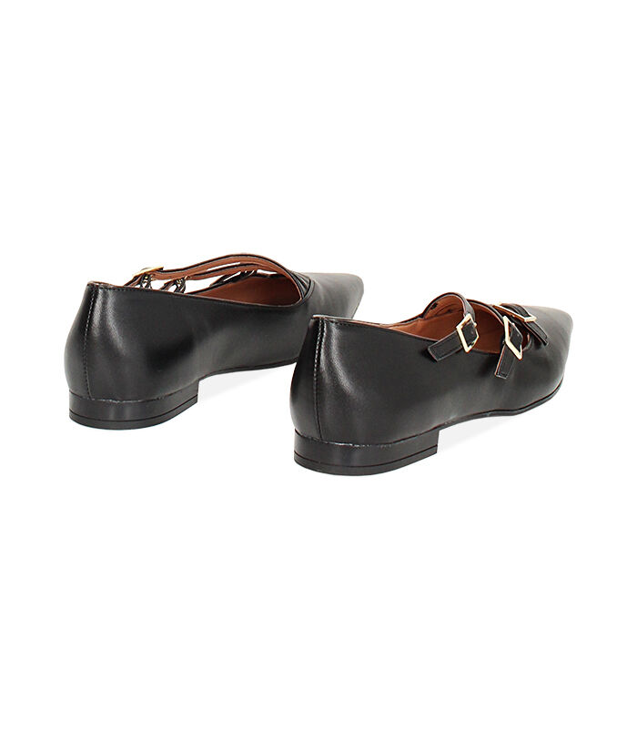 Valerio 1966 Ballerine nere a punta con fibiette | Valerio 1966 Shopping Online