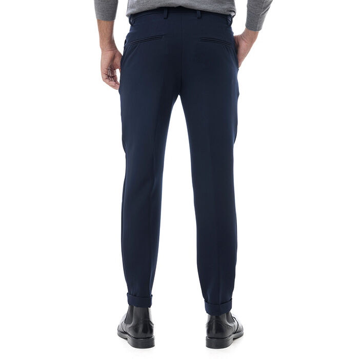 Valerio 1966 Pantalone blu con piega inglese | Valerio 1966 Vendite Flash