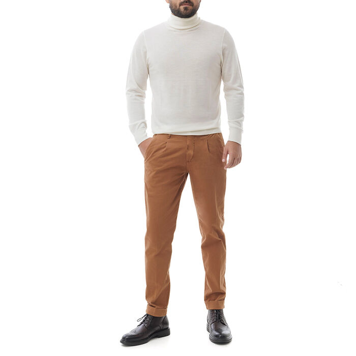 Valerio 1966 Pantalone marrone di cotone | Valerio 1966 Moda