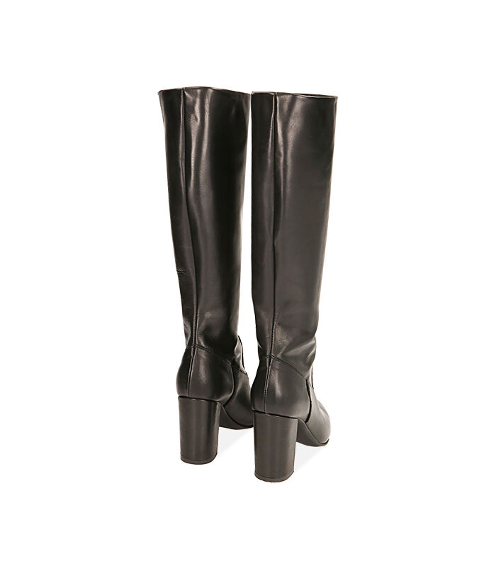 Valerio 1966 Stivali donna neri in pelle tacco 9 cm | Valerio 1966 Fino Al -60%