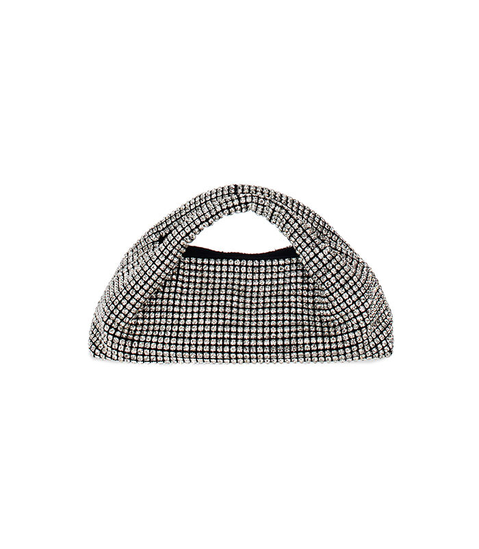 Valerio 1966 Minibag gioiello nera con strass argento | Valerio 1966 Vendita Economica