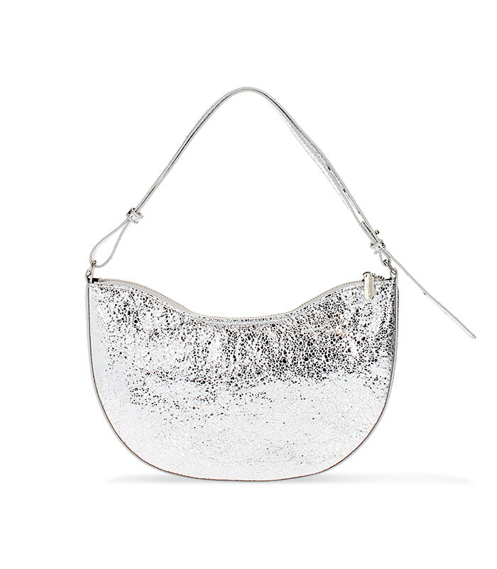 Valerio 1966 Minibag laminata argento | Valerio 1966 Moda