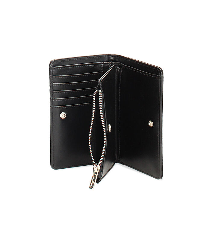 Valerio 1966 Portafoglio in microfibra nero con strass argento | Valerio 1966 Negozi Online
