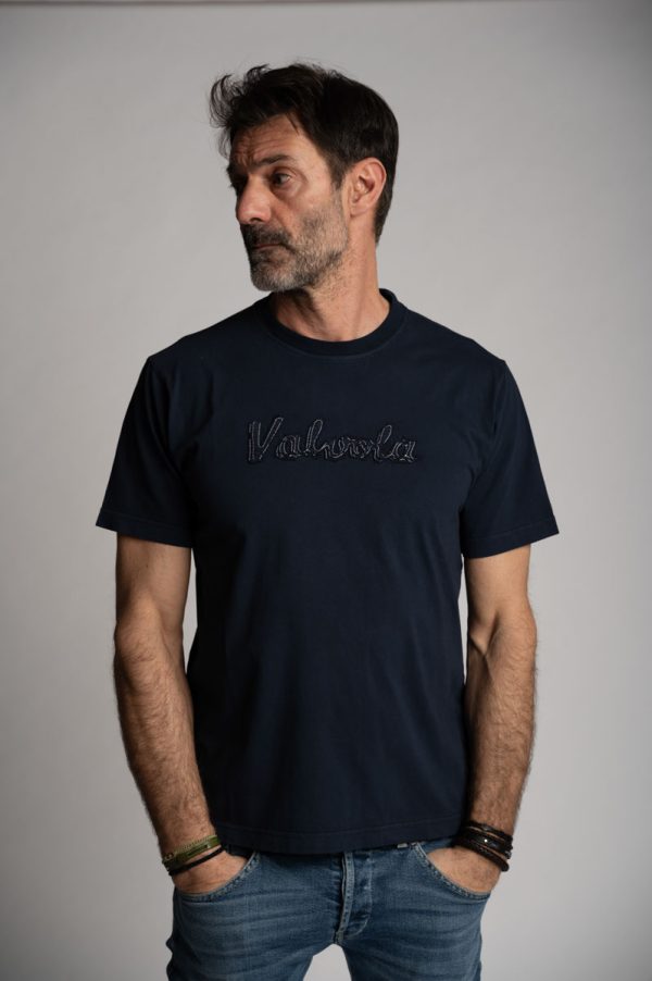 Valvola Fashion T-SHIRT MANICA CORTA LOGO SCRIPT Promozione