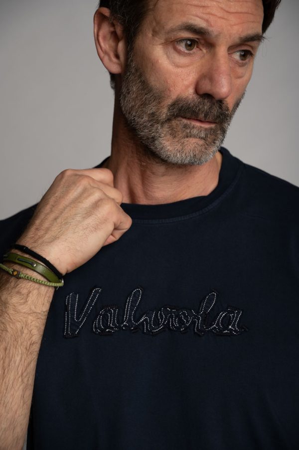 Valvola Fashion T-SHIRT MANICA CORTA LOGO SCRIPT Promozione