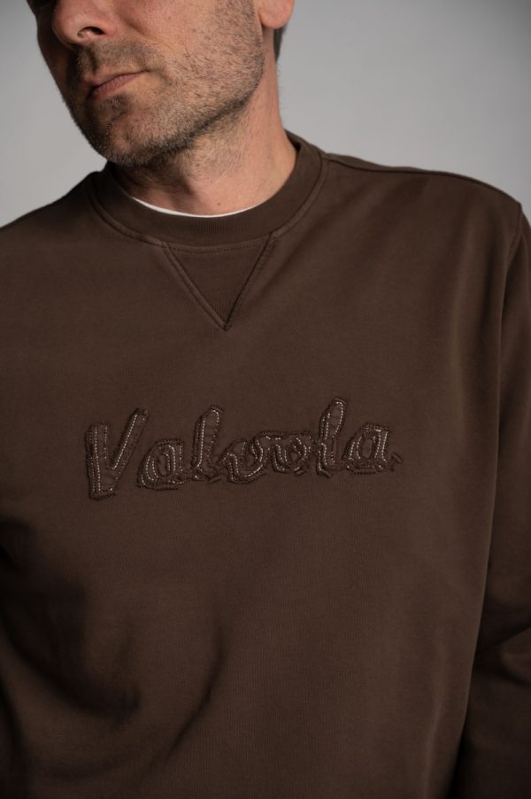 Valvola Fashion FELPA GIROCOLLO LOGO SCRIPT Affare Del Giorno