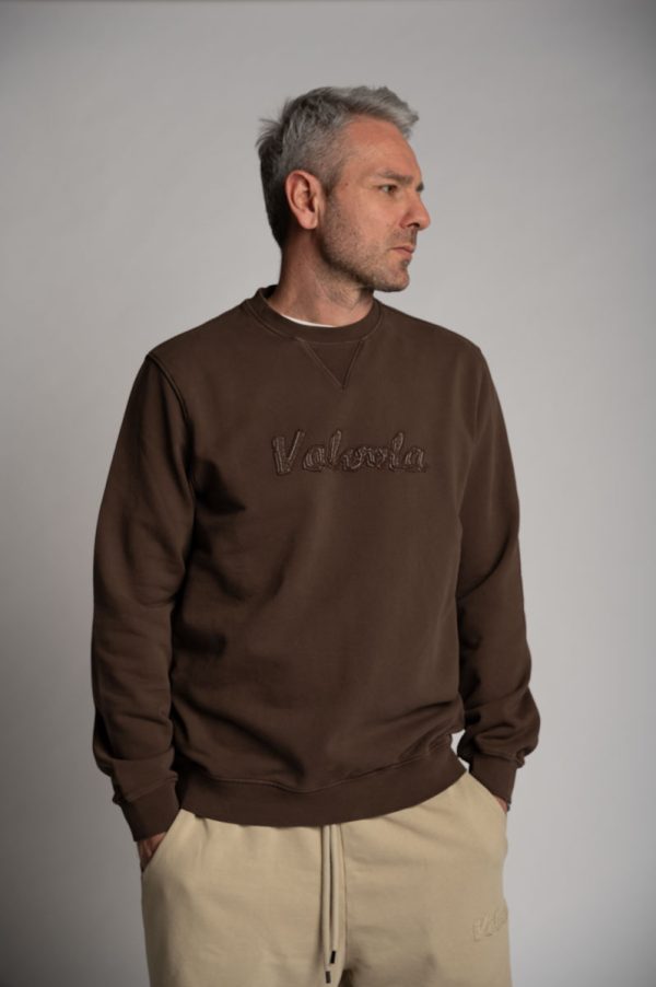 Valvola Fashion FELPA GIROCOLLO LOGO SCRIPT Affare Del Giorno