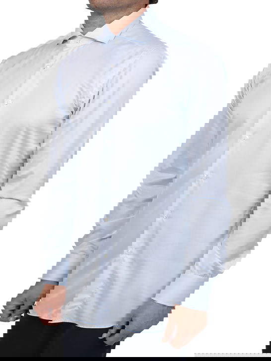 ﻿Xacus Camicia Xacus Tessuto Thomas Mason Celeste Italia