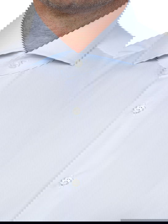 ﻿Xacus Camicia Xacus Tessuto Thomas Mason Celeste Italia
