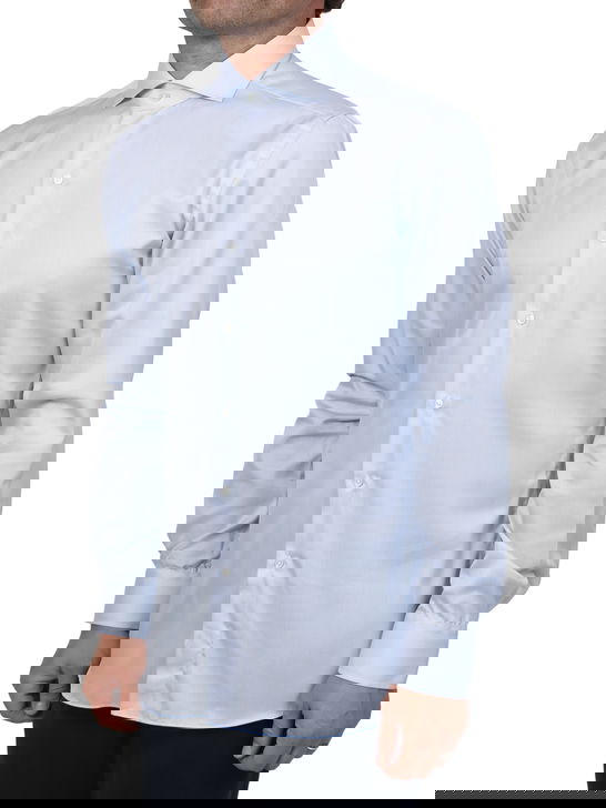 Xacus Camicia Xacus Rigata Tessuto Thomas Mason Bianco Qualità