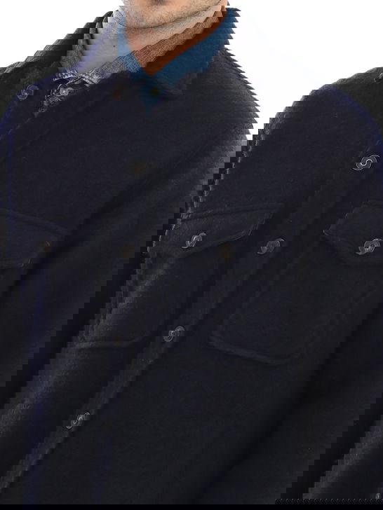 Tintoria Mattei Overshirt Tintoria Mattei Blu Soddisfazione Garantita