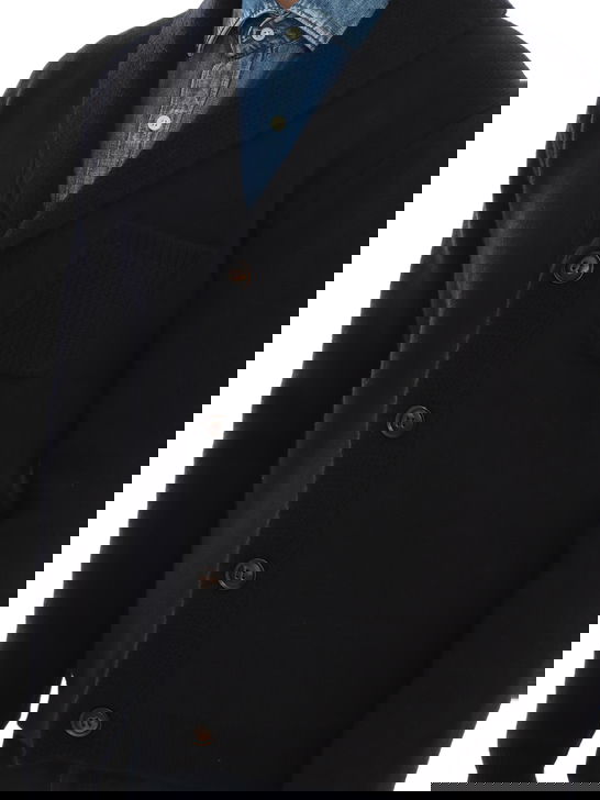 Rakki Cardigan Rakkì Sciallato Nero Vendita Calda