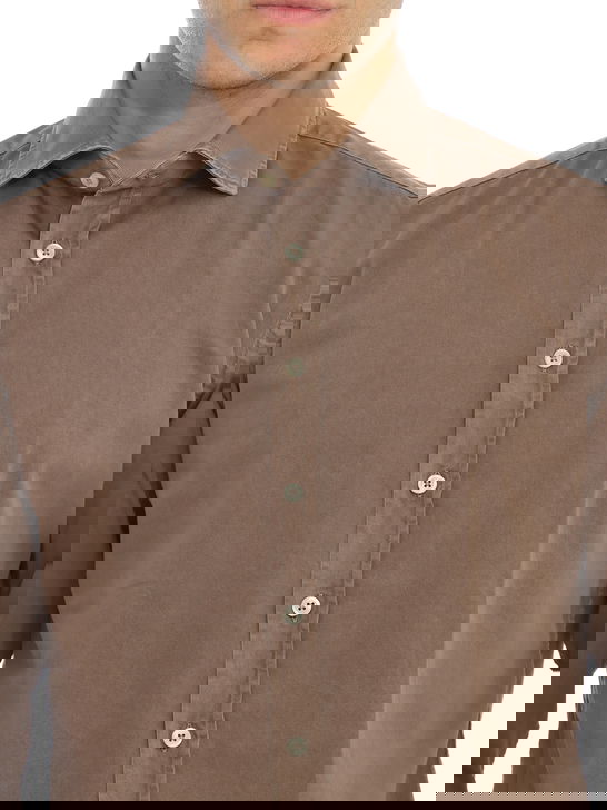 Bastoncino Camicia Bastoncino Gabardina Marrone Qualità Garantita