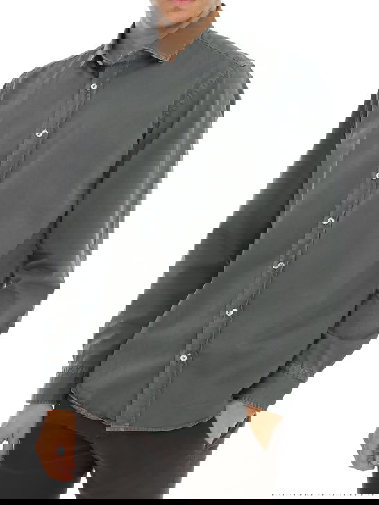 Bastoncino Camicia Bastoncino Gabardina Grigio Negozi Online