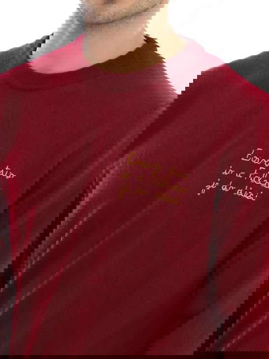 Mc2 Saint Barth Maglia MC2 Saint Barth Bordeaux In Vendita