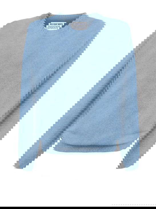 Mc2 Saint Barth Maglia MC2 Saint Barth Azzurro In Linea