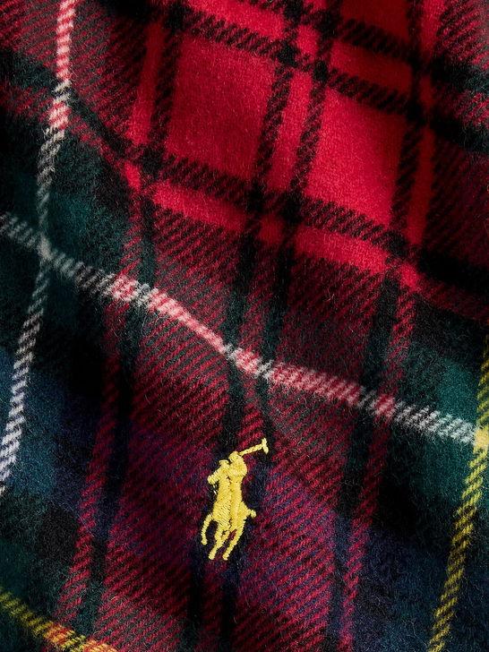 Polo Ralph Lauren Sciarpa Polo Ralph Lauren Scozzese Rosso Spedizione Gratuita