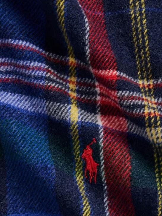 Polo Ralph Lauren Sciarpa Polo Ralph Lauren Scozzese Blu Pezzi Unici
