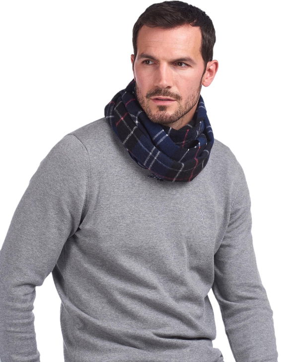 Barbour Sciarpa Barbour Tartan Blu Fino Al -60%