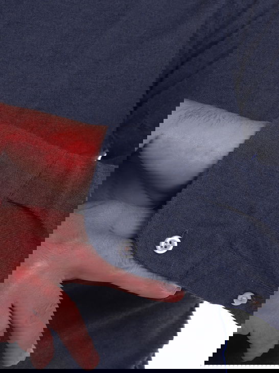 Bastoncino Camicia Bastoncino Flanellata Blu Vendita