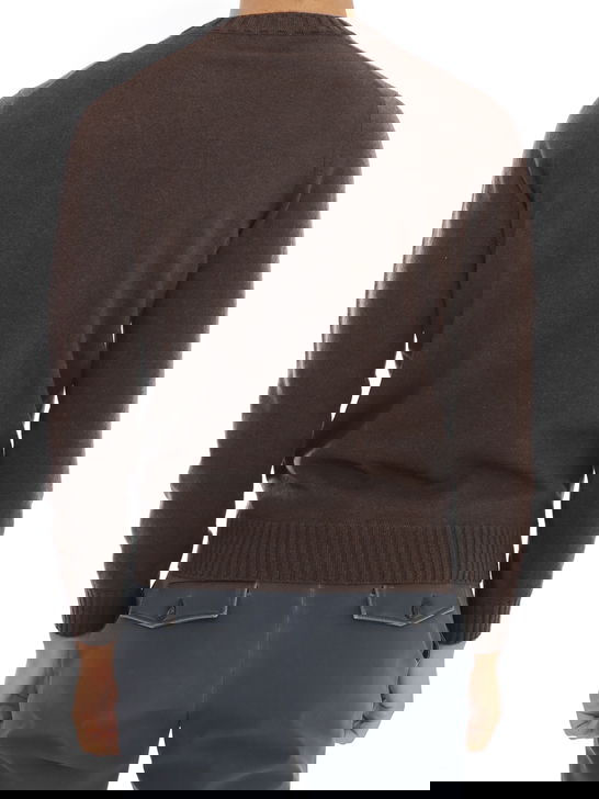Magazzino Ricambi Maglia Magazzino Ricambi Cashmere Marrone Consegna Veloce
