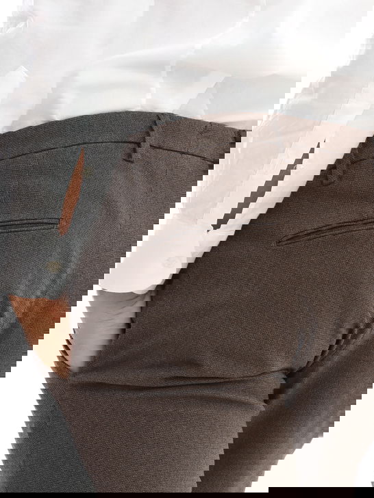 Briglia 1949 Pantaloni Briglia 1949 Microstruttura Marrone Novità