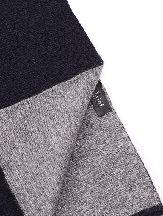 Barna Cashmere Sciarpa Barna Cashmere Bicolore Blu/Grigio 2025