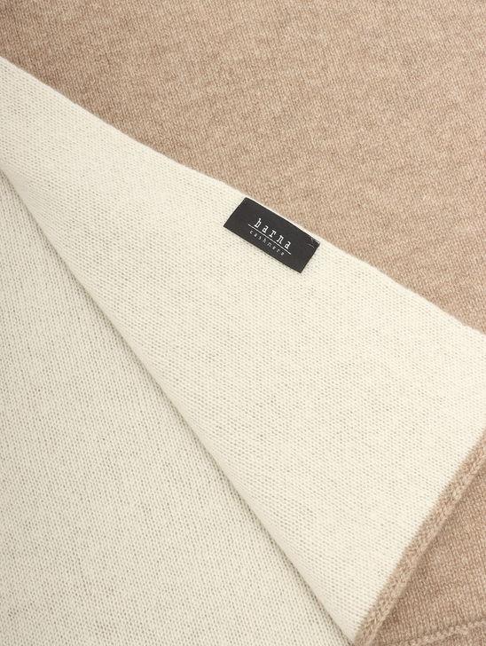Barna Cashmere Sciarpa Barna Cashmere Bicolore Beige/Beige In Linea