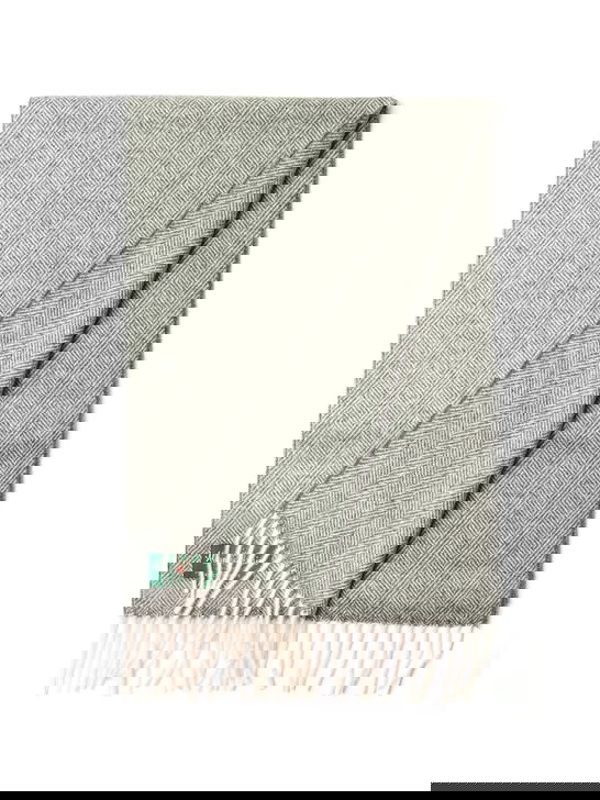 Alan Paine Sciarpa Alan Paine Kinross Cashmere Grigio Spedizione Gratuita