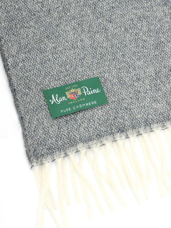Alan Paine Sciarpa Alan Paine Tackely Cashmere Blu Soddisfazione Garantita