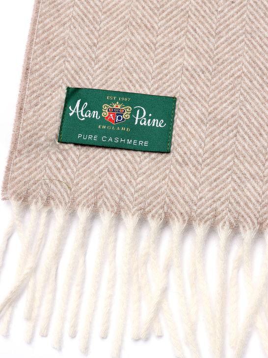 Alan Paine Sciarpa Alan Paine Kinross Cashmere Beige Affare Del Giorno