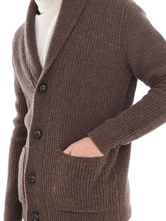 Rakki Cardigan Rakkì Sciallato Marrone Novità