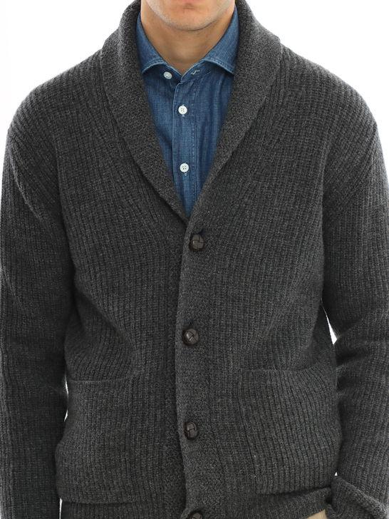 Rakki Cardigan Rakkì Sciallato Grigio Presa