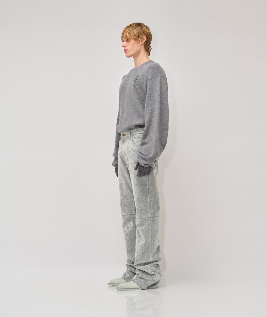 Vespa Snake flocked denim pants Qualità
