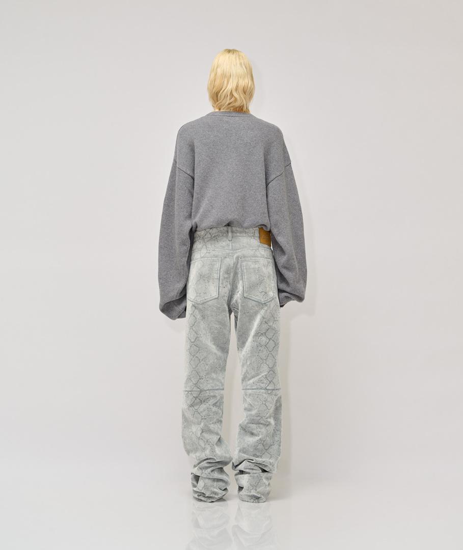 Vespa Snake flocked denim pants Qualità