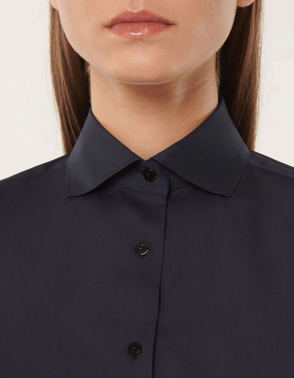 Xacus Camicia Blu navy Stretch Tinta Unita