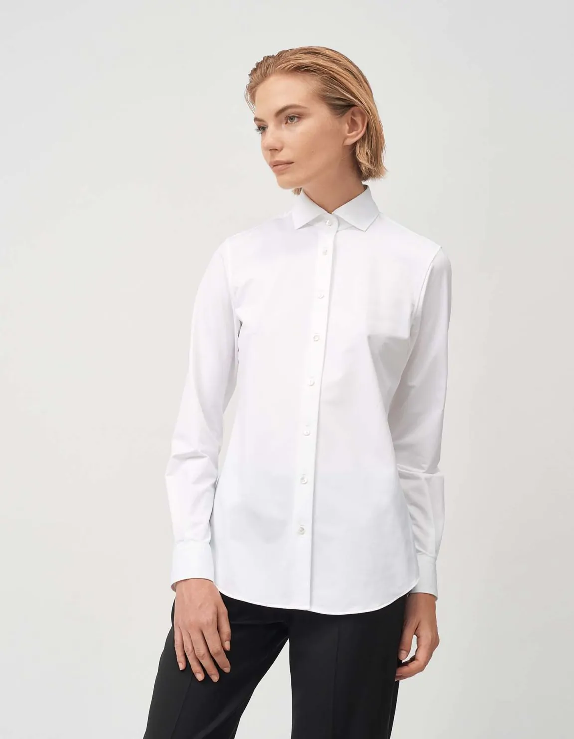 Xacus Camicia Bianco Active Tinta Unita Novità