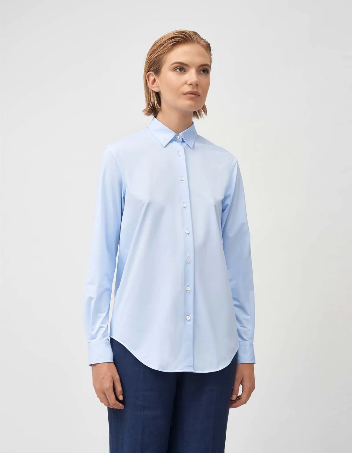 Xacus Camicia Celeste chiaro Active Tinta Unita Offerte