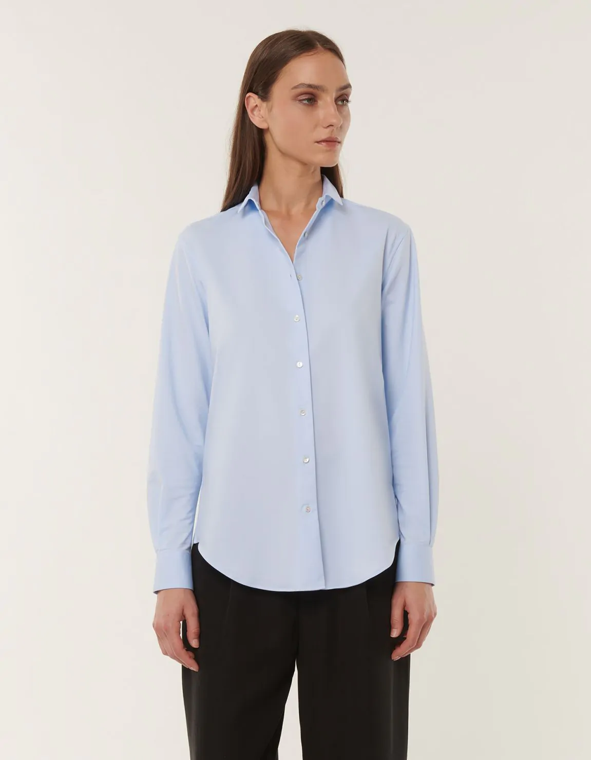 Xacus Camicia Celeste chiaro Active Tinta Unita Online