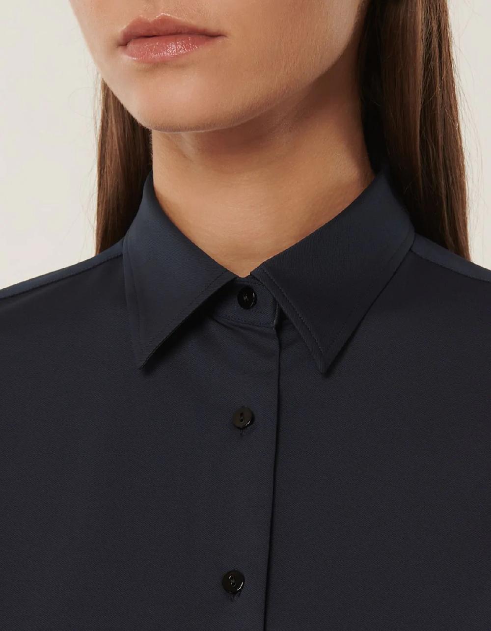 Xacus Camicia Blu scuro Active Tinta Unita