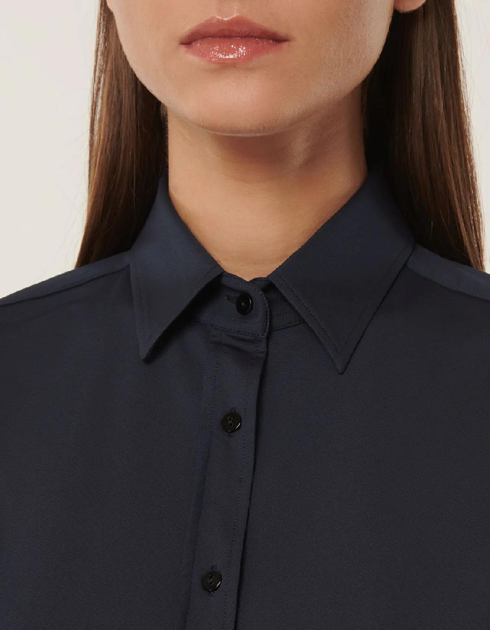Xacus Camicia Blu scuro Active Tinta Unita Vendita Economica