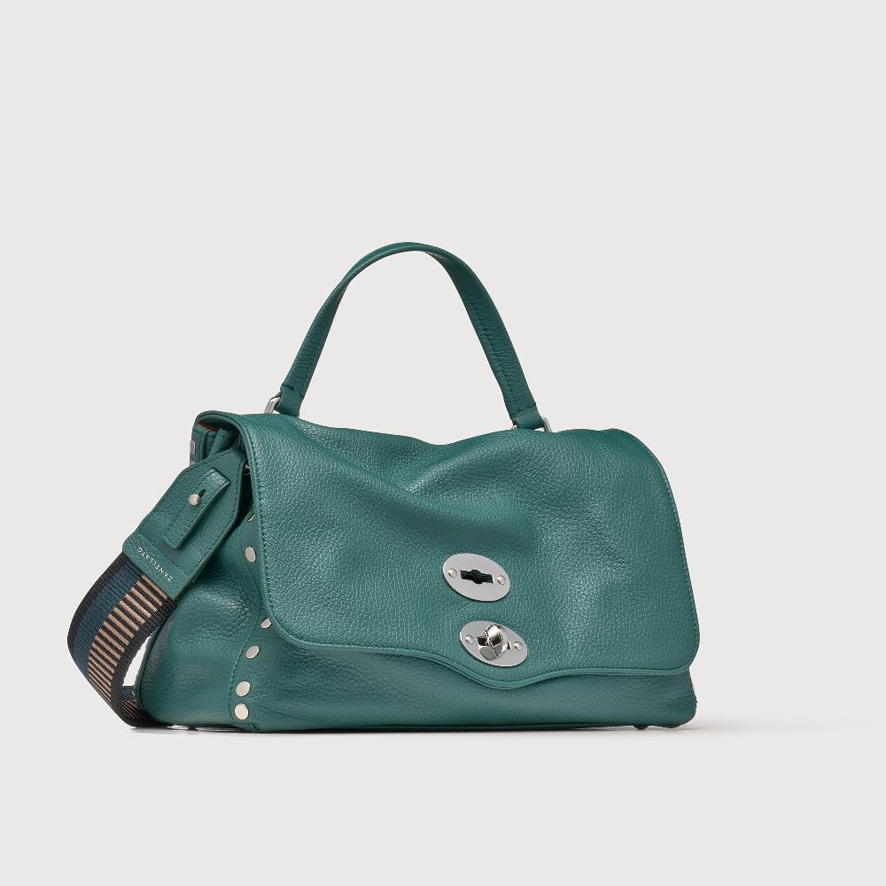 Zanellato BORSA POSTINA® SMALL IN PELLE MARTELLATA GREEN ACCA | Zanellato In Linea