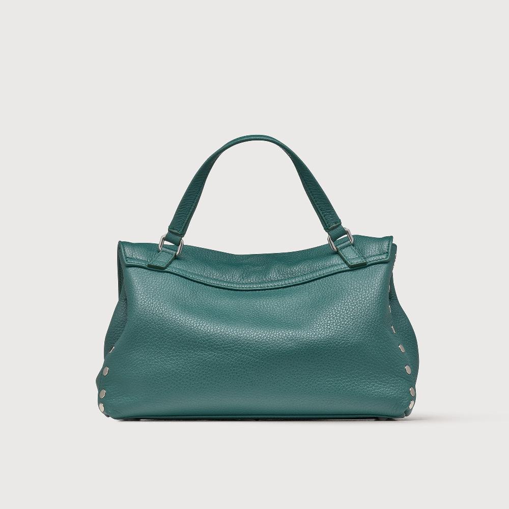 Zanellato BORSA POSTINA® SMALL IN PELLE MARTELLATA GREEN ACCA | Zanellato In Linea
