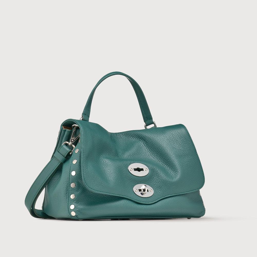 Zanellato BORSA POSTINA® SMALL IN PELLE MARTELLATA GREEN ACCA | Zanellato Nuovo